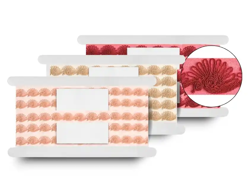 GALON BORDADO TUL ALISON 4CM X 9MTS