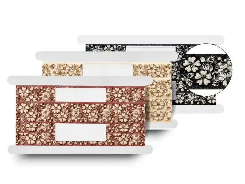 GALON BORDADO FLORENCIA 4,3CM X 9MTS