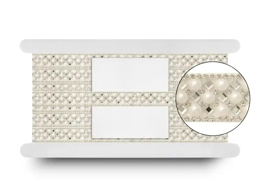 GALON TERMOADHESIVO STRASS NINA X 17MM X 5YDS