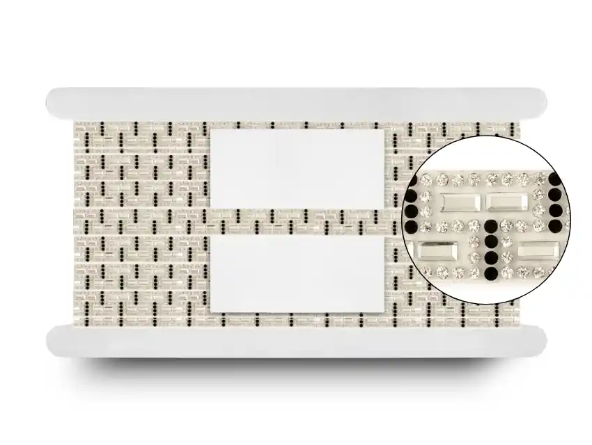 GALON TERMOADHESIVO STRASS ADA X 15MM X 5YDS