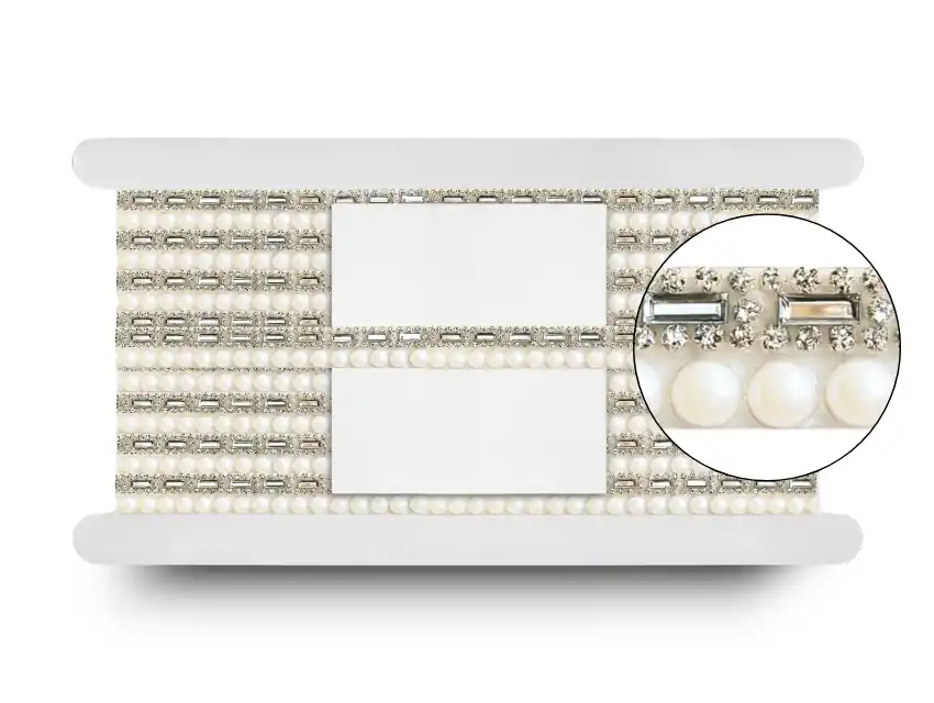 GALON TERMOADHESIVO STRASS VERA X 13MM X 5YDS