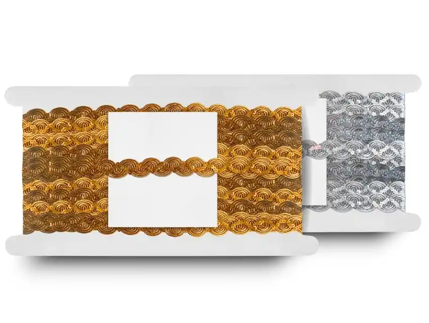 GALON LUREX C/LENTEJUELAS 1,8CM X 15YDS