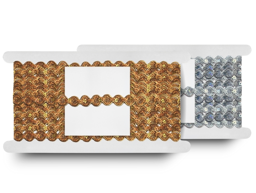  GALON LUREX C/LENTEJUELAS 1,8CM X 15YDS 