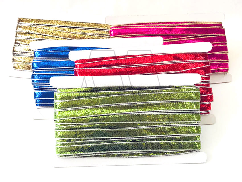 GALON TEXTURADO C/BORDE LUREX 15MM X 20YDS
