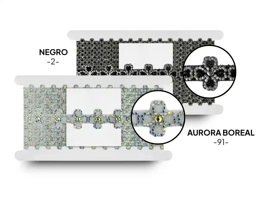 GALON TERMOADHESIVO FLOR 2,5CM X 5YDS