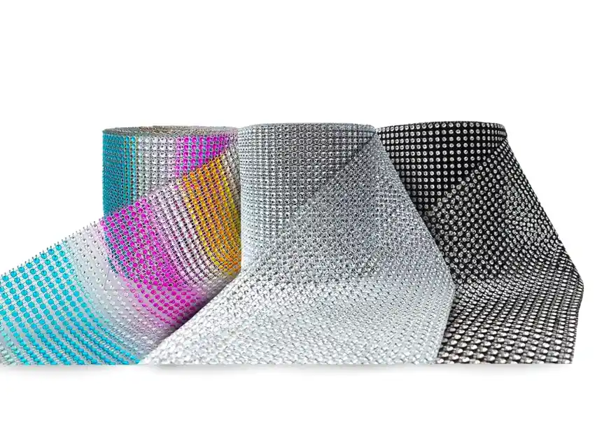 GALON FALSO STRASS 12CM X 10YDS