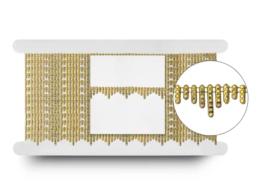 GALON PLASTICO CON BRILLO 2CM X 5YDS