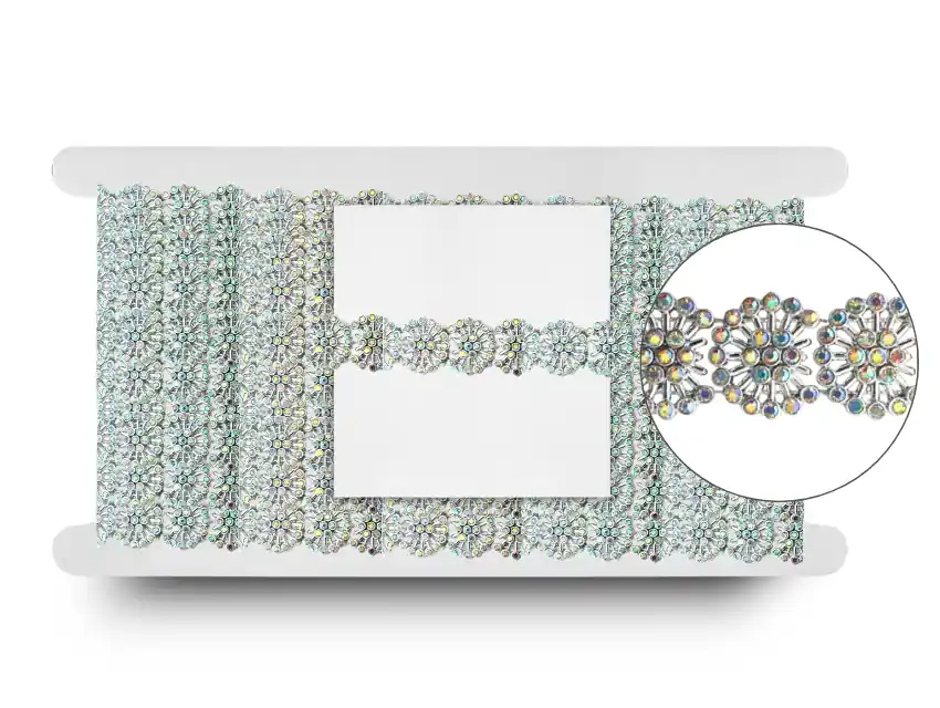 GALON PLASTICO CON BRILLO 2CM X 5YDS