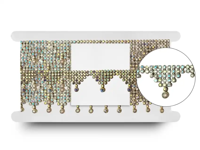 GALON PLASTICO CON BRILLO 2,5CM X 5YDS