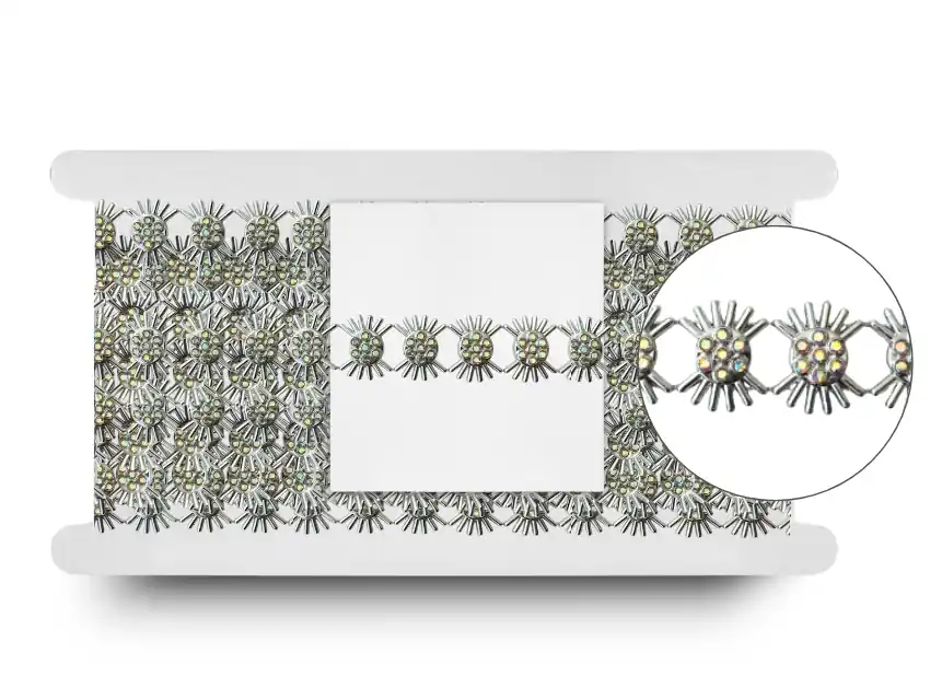 GALON PLASTICO CON BRILLO 2CM X 5YDS