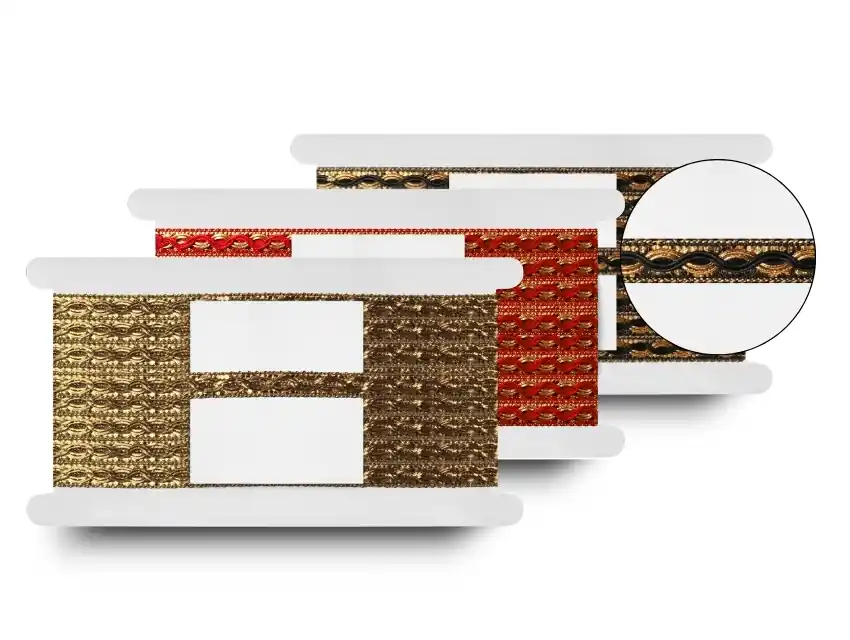 GALON LUREX COMBINADO 1CM X 18MTS