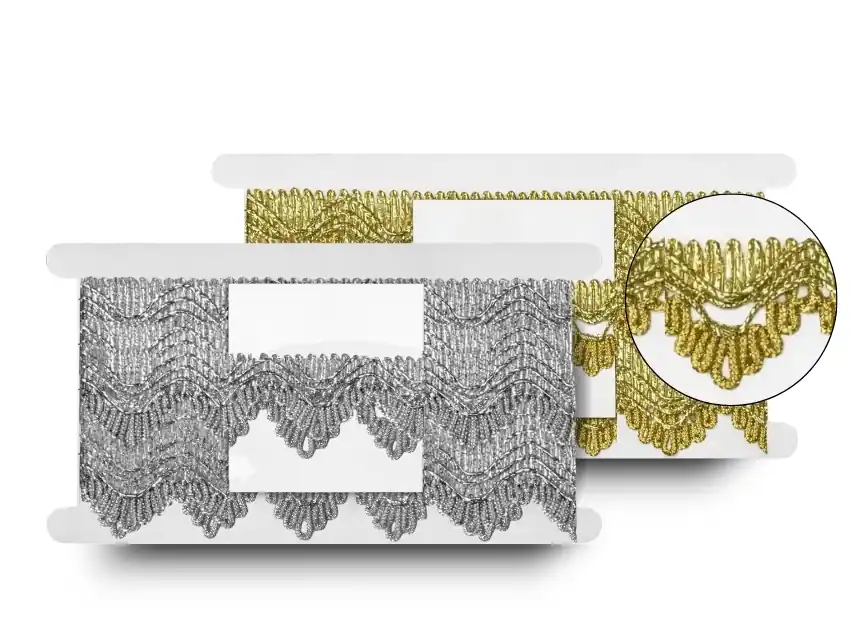 GALON LUREX MONTEVIDEO 3,8CM X 18MTS