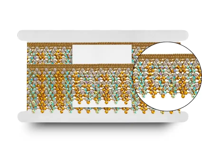 GALON LUREX AMSTERDAM 6CM X 9MTS