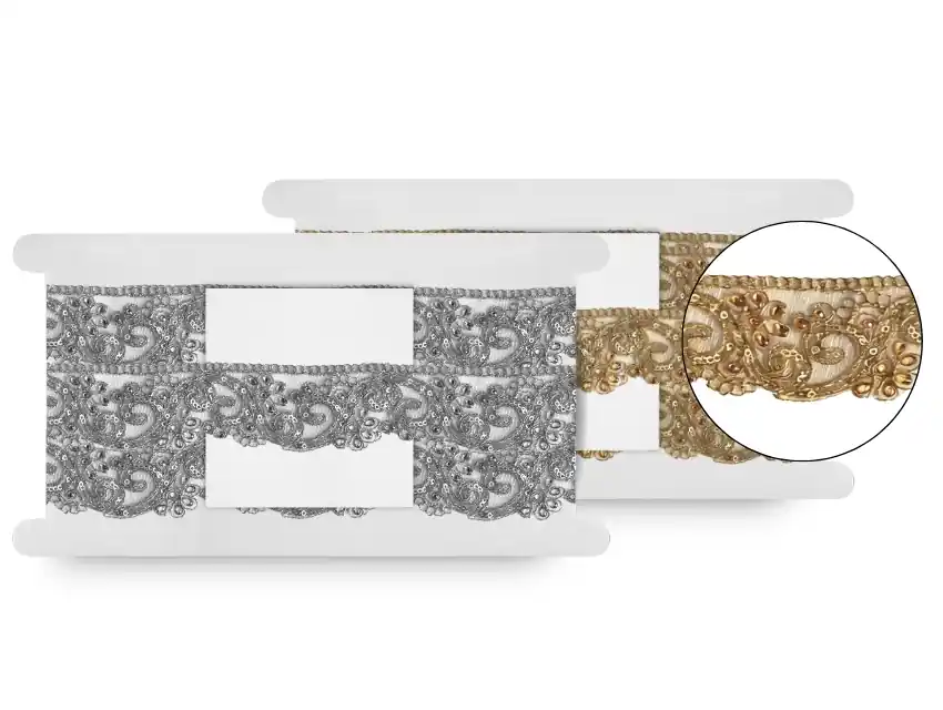 GALON LUREX CAPRI 4,5CM X 9MTS