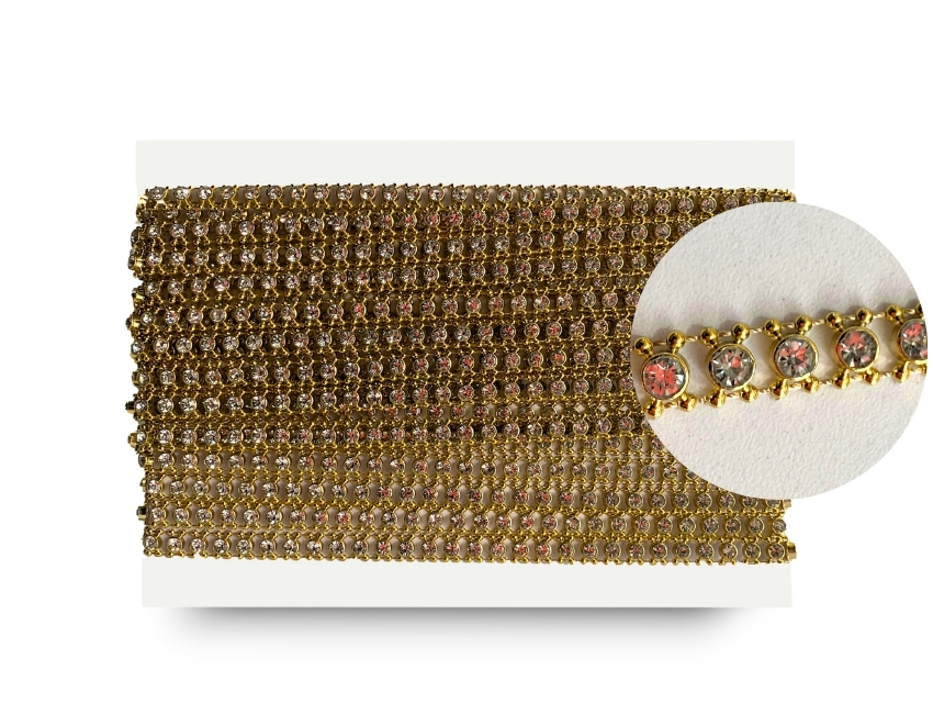 GALON FANTASIA STRASS 8MM X 10YDS