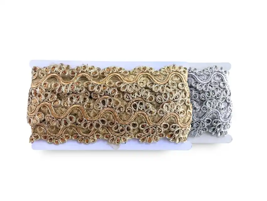 GALON LUREX CARNAVAL 4CM X 10YDS 