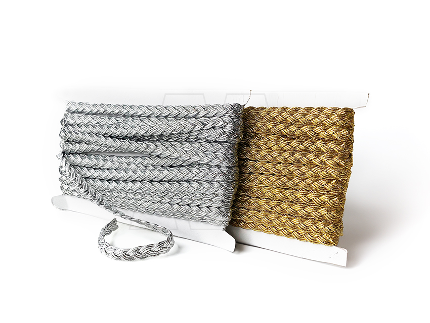GALON LUREX TRENZADO 10MM X 10YDS