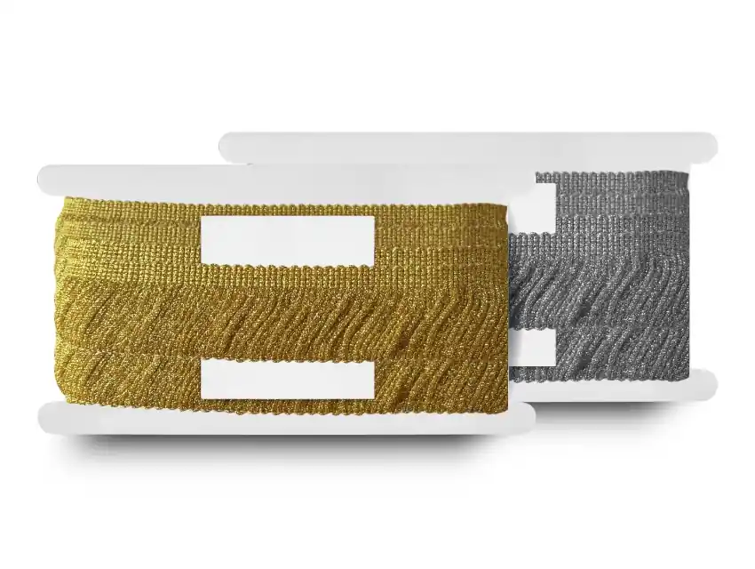 FLECO LUREX DORADO-PLATEADO 5CM X 10MTS