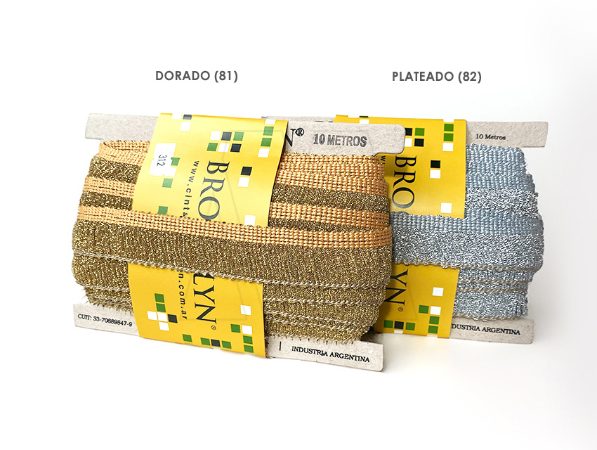 FLECO LUREX DORADO-PLATEADO 5CM X 10MTS