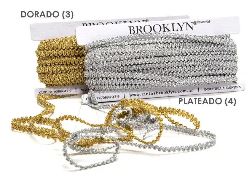 CADENETA LUREX BROOKLYN LAVANDA X 20MTS