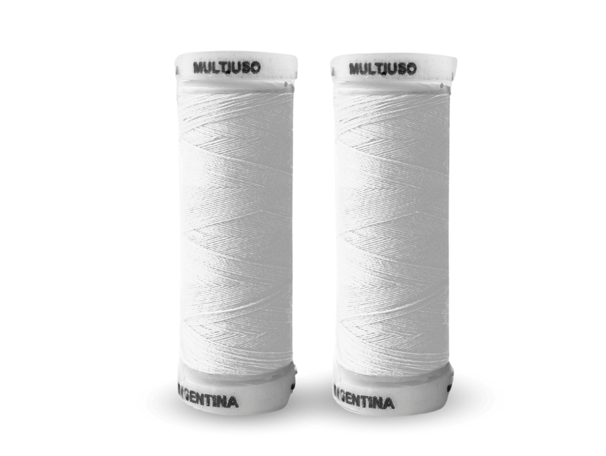 HILO MULTIUSO/COSELOTODO POLIESTER BLANCO 10UN X 100YDS 