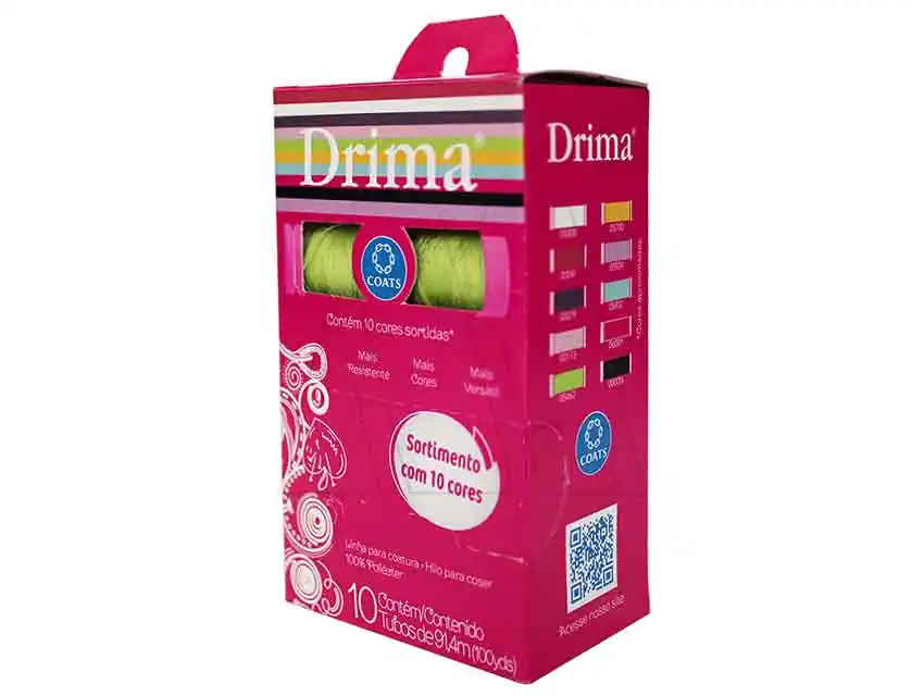 HILO DRIMA POLIESTER X 10UN SURTIDO X 91,4MTS