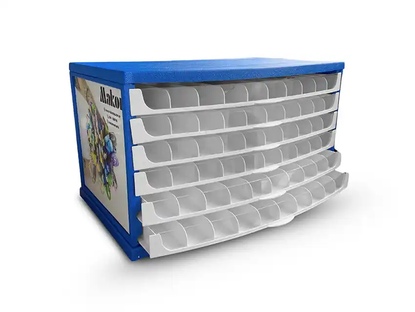 EXHIBIDOR MOULINE 240 COLORES X 3 MADEJAS VACIO