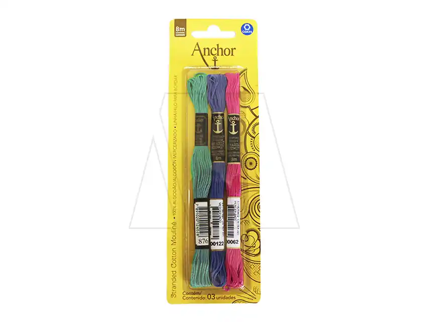 HILO MOULINE ANCHOR COATS BLISTER X 3 MADEJAS