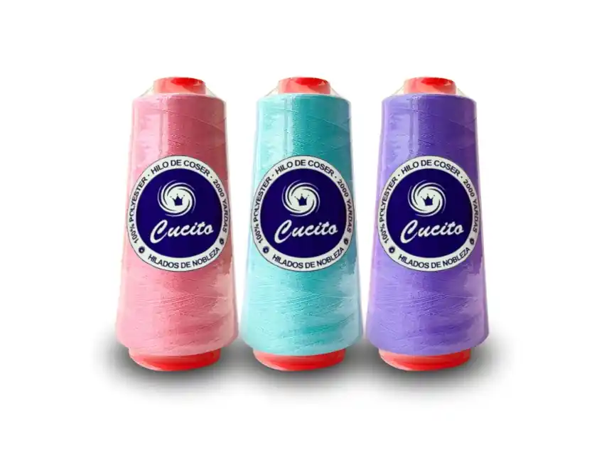 HILO CONO CORONA CUCITO 100% POLIESTER COLOR X 2000 YDS