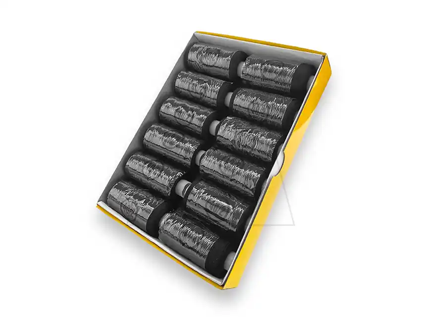 HILO 100% POLIESTER NEGRO 12 BOB X 500YDS