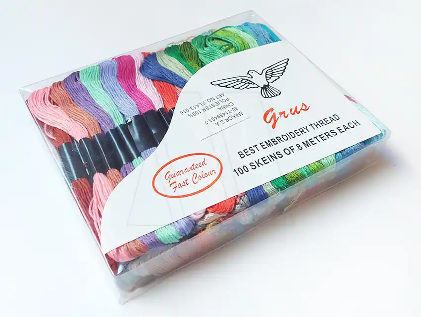 HILO BORDAR PACK MADEJAS X 100 COLORES SURTIDOS