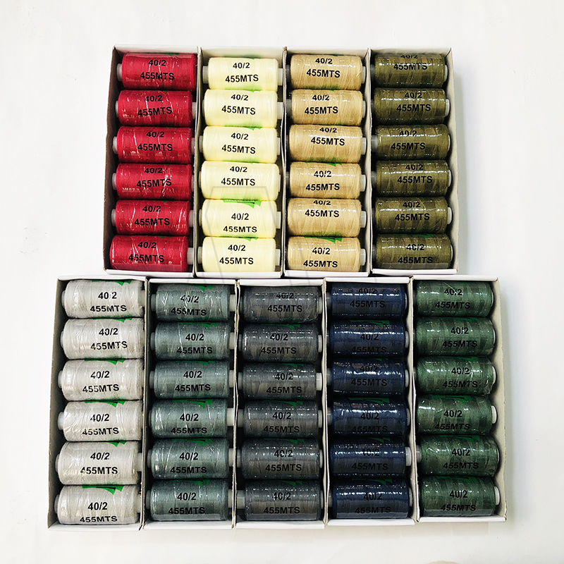 HILO 100% POLIESTER COLORES 6BOV X 455MTS