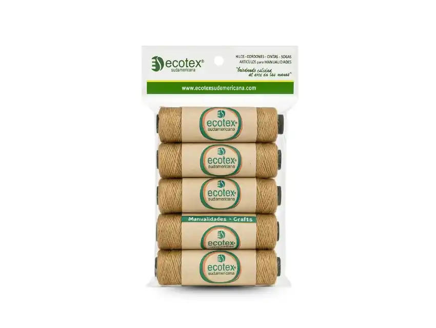 HILO DE YUTE EXTRAFINO 1 MM 5 BOB X 35 MTS