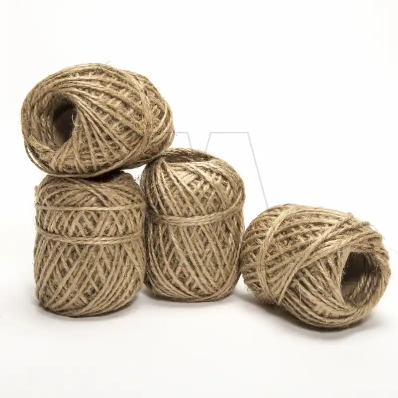 HILO DE YUTE NATURAL P/MANUALIDADES 3MM 30MTS X 10UN
