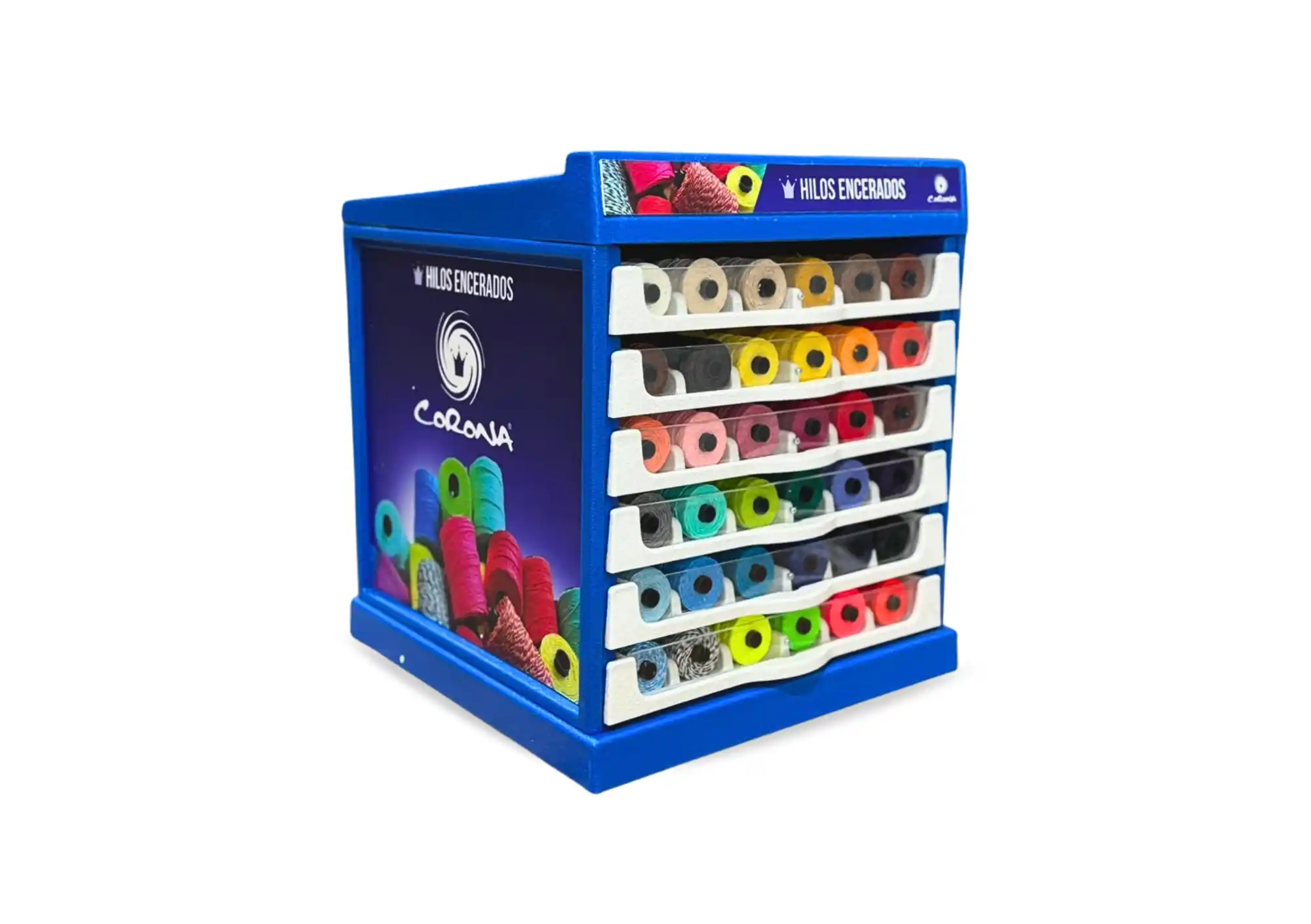EXHIBIDOR DE HILOS ENCERADOS 180 COLORES