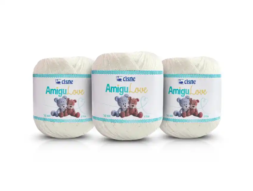 HILO CISNE AMIGULOVE BLANCO 100% ALGODON MERCERIZADO 6 OV X 170MTS (Peso x ovillo: 120grs)