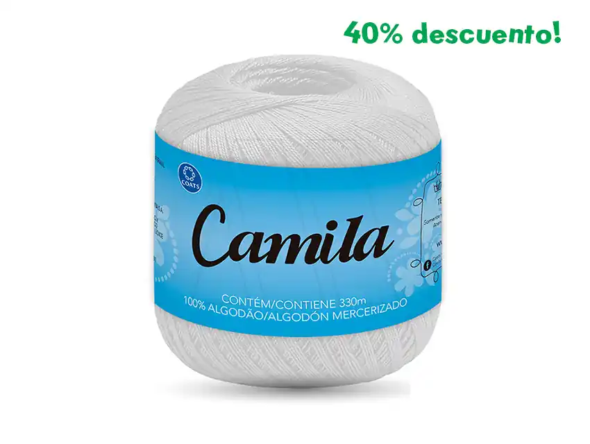 HILO CAMILA BLANCO 10 OV X 330MTS 50GRS