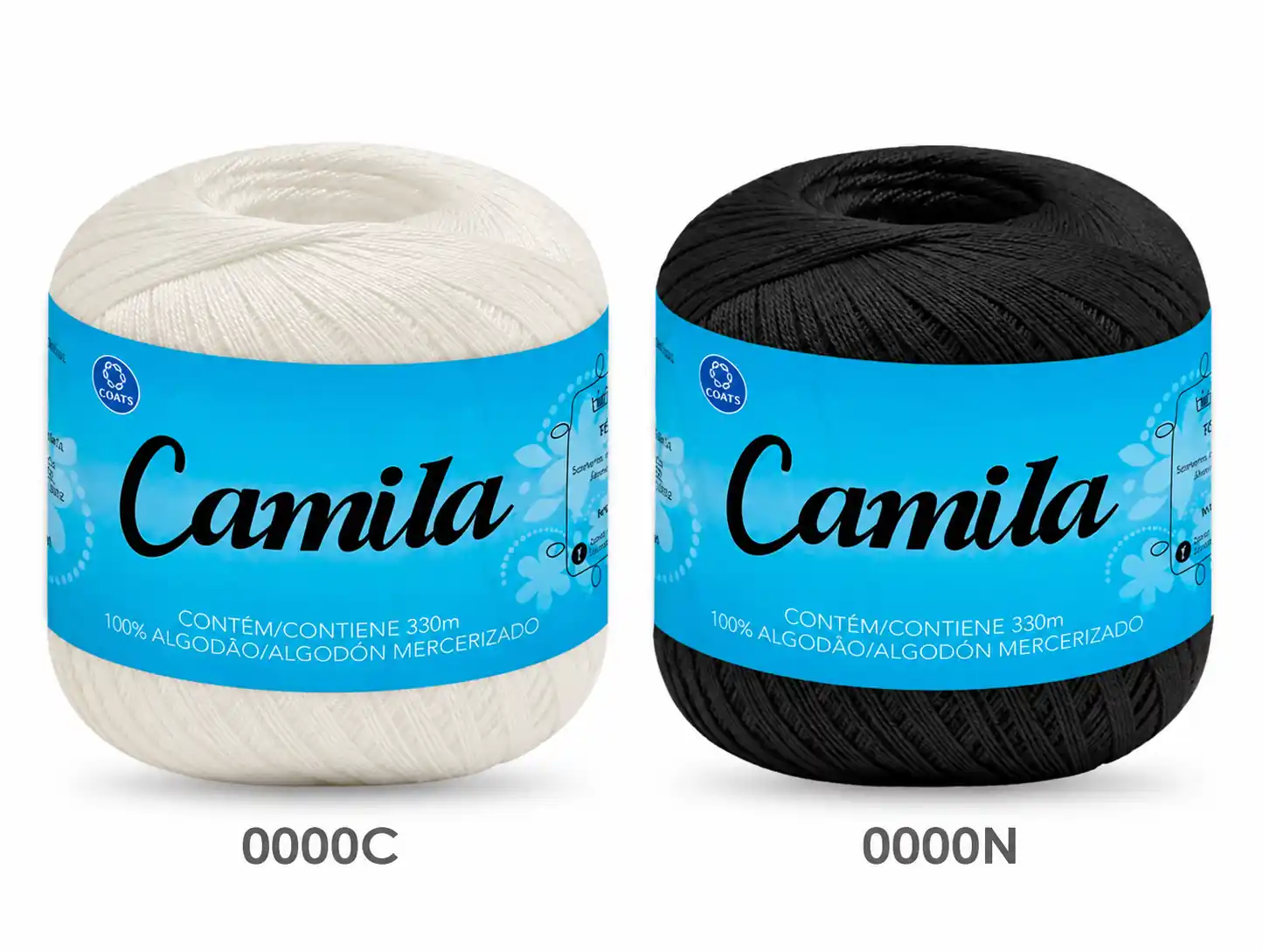 HILO CAMILA NATURAL - NEGRO 10 OV X 330MTS 50GRS