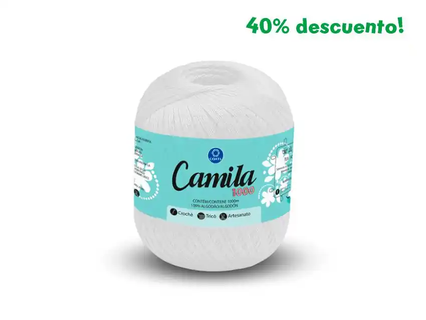 HILO CAMILA BLANCO 6 OV X 1000MTS 150GRS