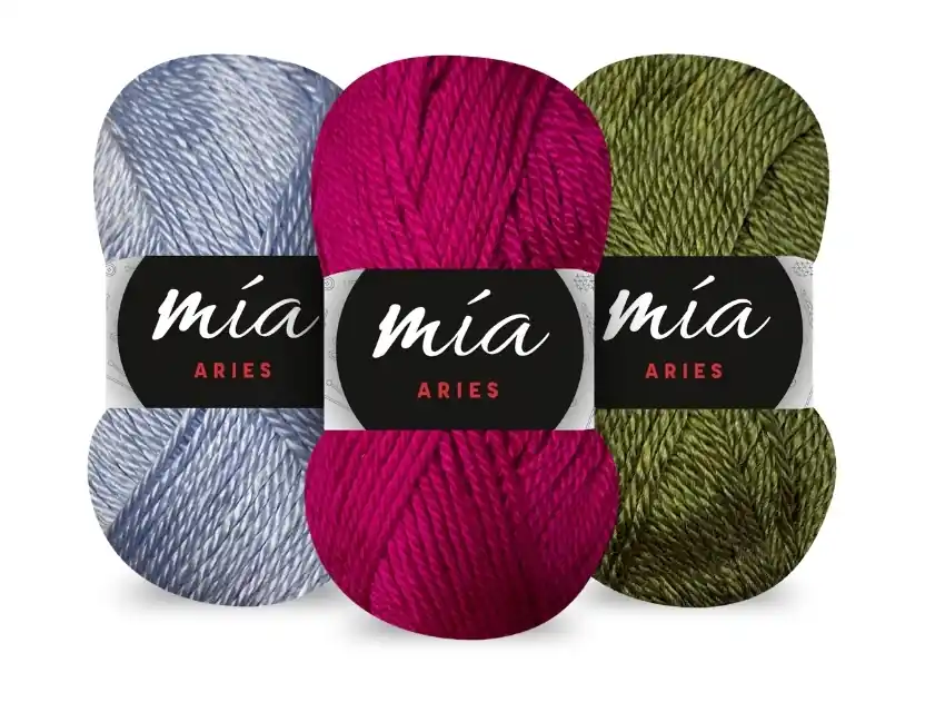 LANA 100% ACRILICO SEDIFICADO MIA HILADOS ARIES X 10 OV DE 100GRS