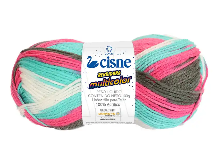 LANA CISNE RENDIDORA MULTICOLOR 5 OV X 100GRS