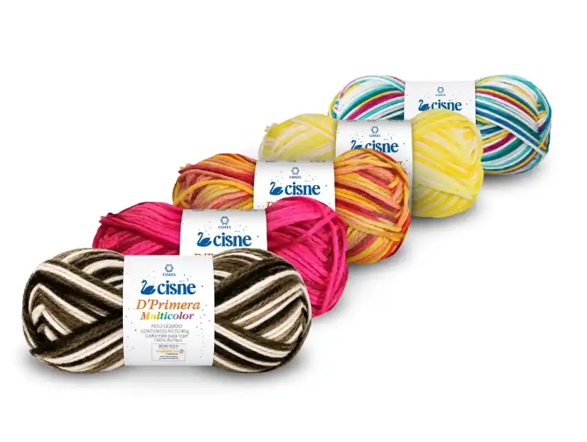 PAQUETE SURTIDO LANA CISNE DE PRIMERA MULTICOLOR 5 OV X 40GRS