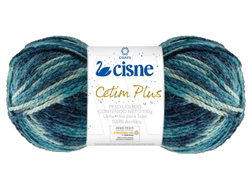 LANA CISNE CETIM PLUS MULTICOLOR 5 OV X 100GRS