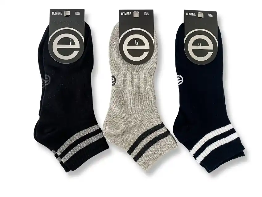 SOQUETE DE ALGODON HOMBRE ELEMENTO SURTIDO