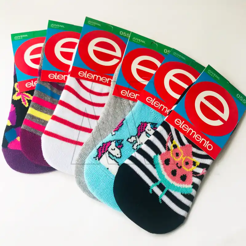 MEDIA INVISIBLE ESTAMPADA JUVENIL ELEMENTO T.4
