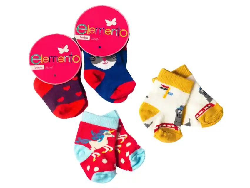 MEDIA 1/2 CAÑA ESTAMPADA BEBE ELEMENTO T.000