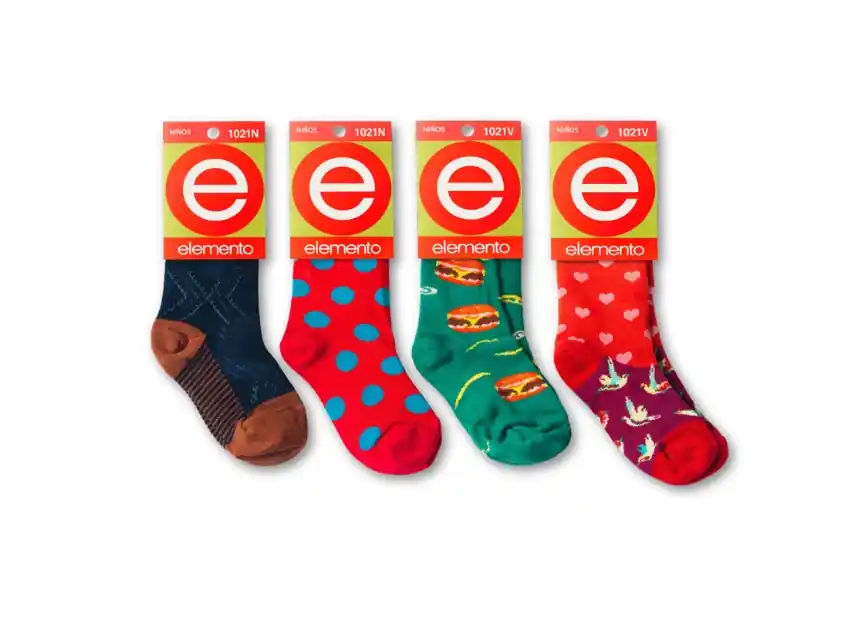 MEDIA 1/2 CAÑA ESTAMPADA INFANTIL ELEMENTO T.1