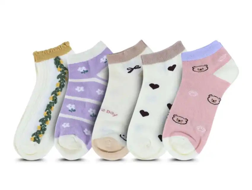 SOQUETE MAXIMA DE POLIESTER DAMA SURTIDO X PAR 