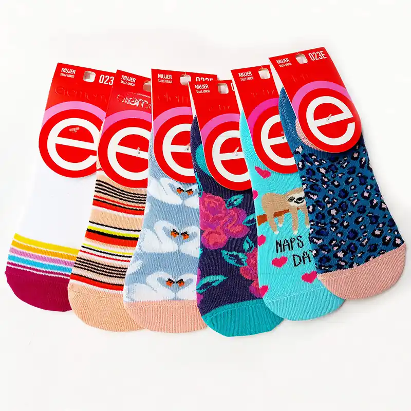 MEDIA INVISIBLE ESTAMPADA DAMA ELEMENTO