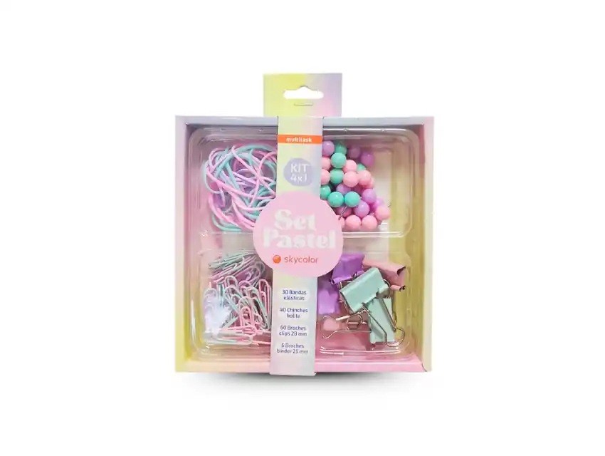 SET CUADRADO MULTITASK SKYCOLOR PASTEL 